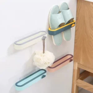 Bathroom Slippers Rack Wall Mounted Shoe Organizer Rack
