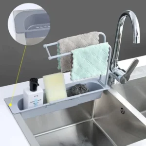 Expandable-Sink-Shelf-Soap-Drain-Rack