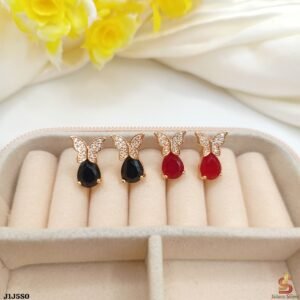 Black & Red Butterfly Earing (1 Pair)