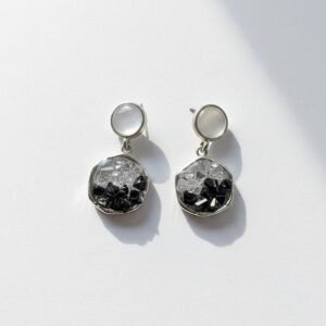 Black Bow Knot Dangle Earrings