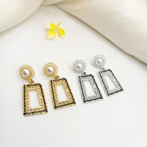 Beautiful golden & silver earrings