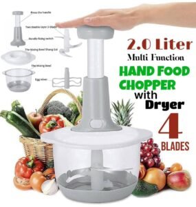 4-Blades Imported 2.0Liter Push Vegetable Chopper
