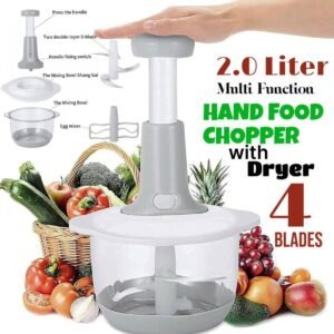 4-Blades Imported 2.0Liter Push Vegetable Chopper