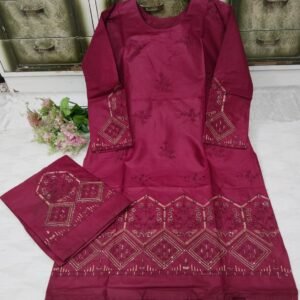 Fancy Embroidered 2.Pc Suits ( Ladies Stitched Article )