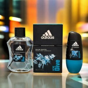 ADIDAS ❤️    ICE DIVE 🧊  Pack of 2:- * 100ml Perfume EDT * 50ml Roll-on