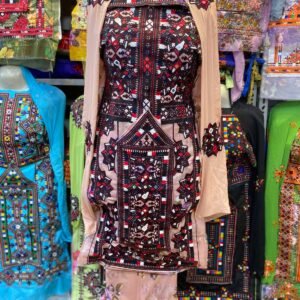 Fabric  Lazer  Mirror with hand