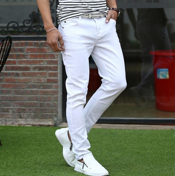 MEN & LADIES DENIM WHITE JEANS - Image 3