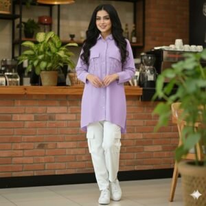 Pocket Chain Work Shirt With Cargo Pocket Style Pant