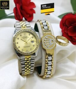ROLEX JUST DATE GENTS WATCH ⬅️WITH ROLEX LOGO BRACELET⬅️ STEEL RING⬅️