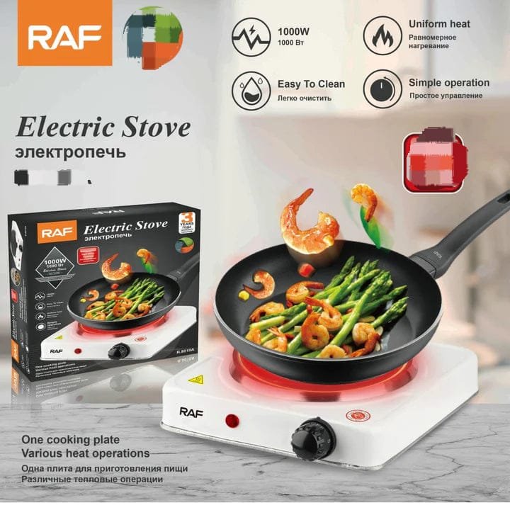 RAF Electric Stove for cooking, Hot Plate heat up, Easy to clean