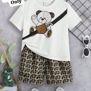Short suit printed kids