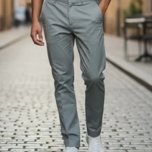 Men's Active Waist Cotton Dress Pant