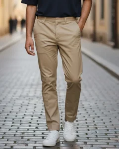 Men's Active Waist Cotton Dress Pant