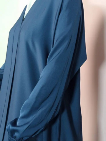Blue Simple Abaya