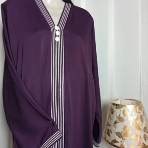 Plum Nida Zoom Abaya