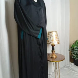 Jet Black Abaya