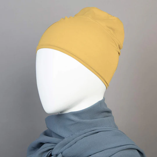 Peach Tube Hijab Cap