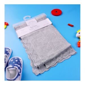 Kids Center Towel Grey