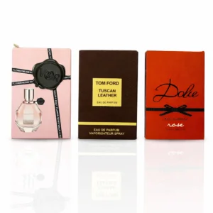 Flowerbomb, Tom Ford Tuscan Leather, D&G Rose