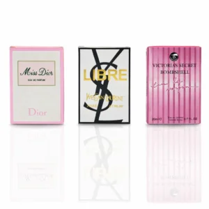 Miss Dior Edp, YSL Libre Edp, Victoria Secret Bombshell Edp
