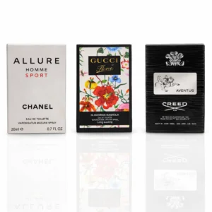 Chanel Allure Homme Sport , Gucci Flora, Creed Aventus
