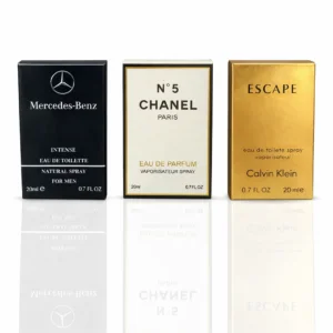 Mercedez Benz, N5 Chanel , CK Escape