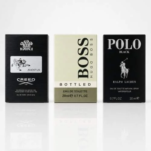 Creed Aventus, Hugo Boss Boss Bottled, Polo Black